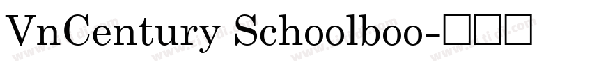 VnCentury Schoolboo字体转换